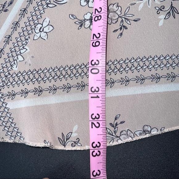 Panhandle Kimono Women Small Floral Crochet Lace Pink Top Coverup Boho Western E - Picture 5 of 5